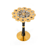 Kismet Table Black and Brass Small